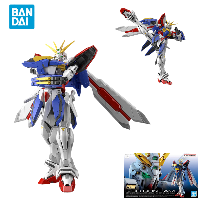 Bandai Model Gundam Rg - スポット直接配送バンダイオリジナルアニメグッズガンダムモデル RG 1/144 ゴッドガンダムアクションフィギュア組み立ておもちゃ子供のための