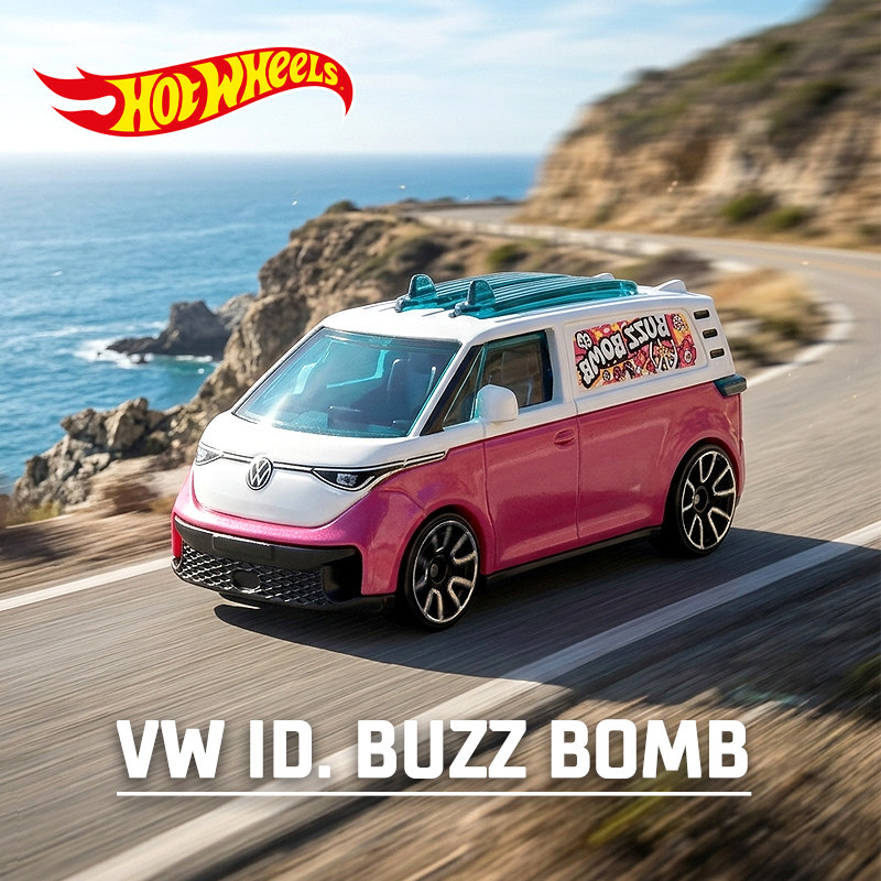 Mattel Toy Hot Wheels - ホットウィールおもちゃの車ホットウィールスーパーカーフォルクスワーゲン ID BUZZ シミュレーションおもちゃスチームタイプ C4982 26D