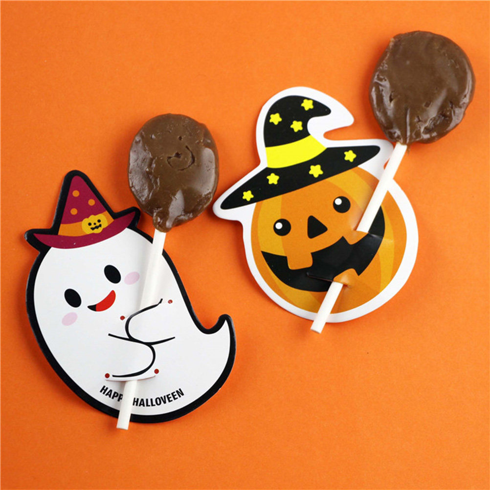 Graded Card Display - 50枚入り キャンディディスプレイカード 食品グレード紙 ハロウィン パンプキン ゴースト