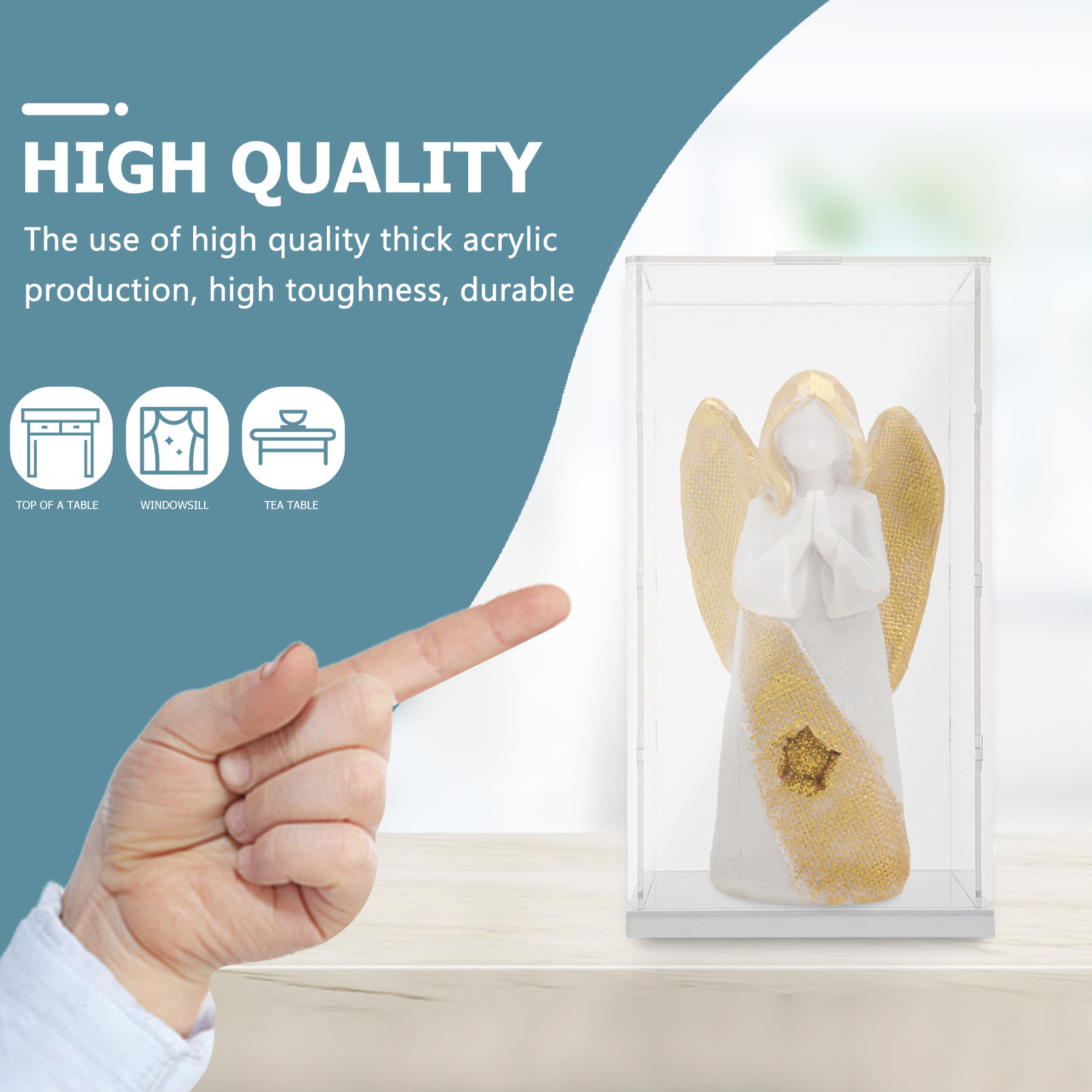 1個入りアクリル製ディスプレイボックス 透明ショーケース コ - Display Case Acrylic のレビューと価格