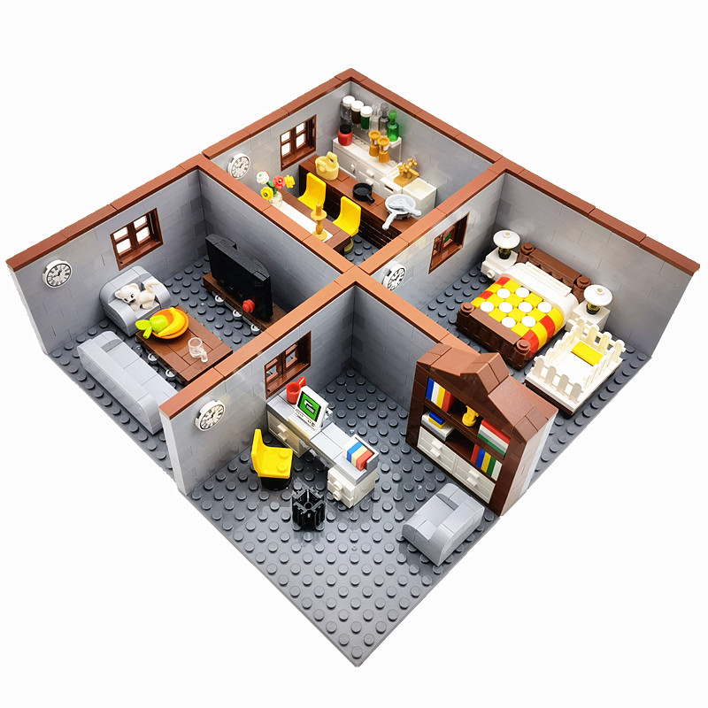 互換性のあるクラシックシティブロックハウス家具 MOC 子供 - Lego Set City のレビューと価格