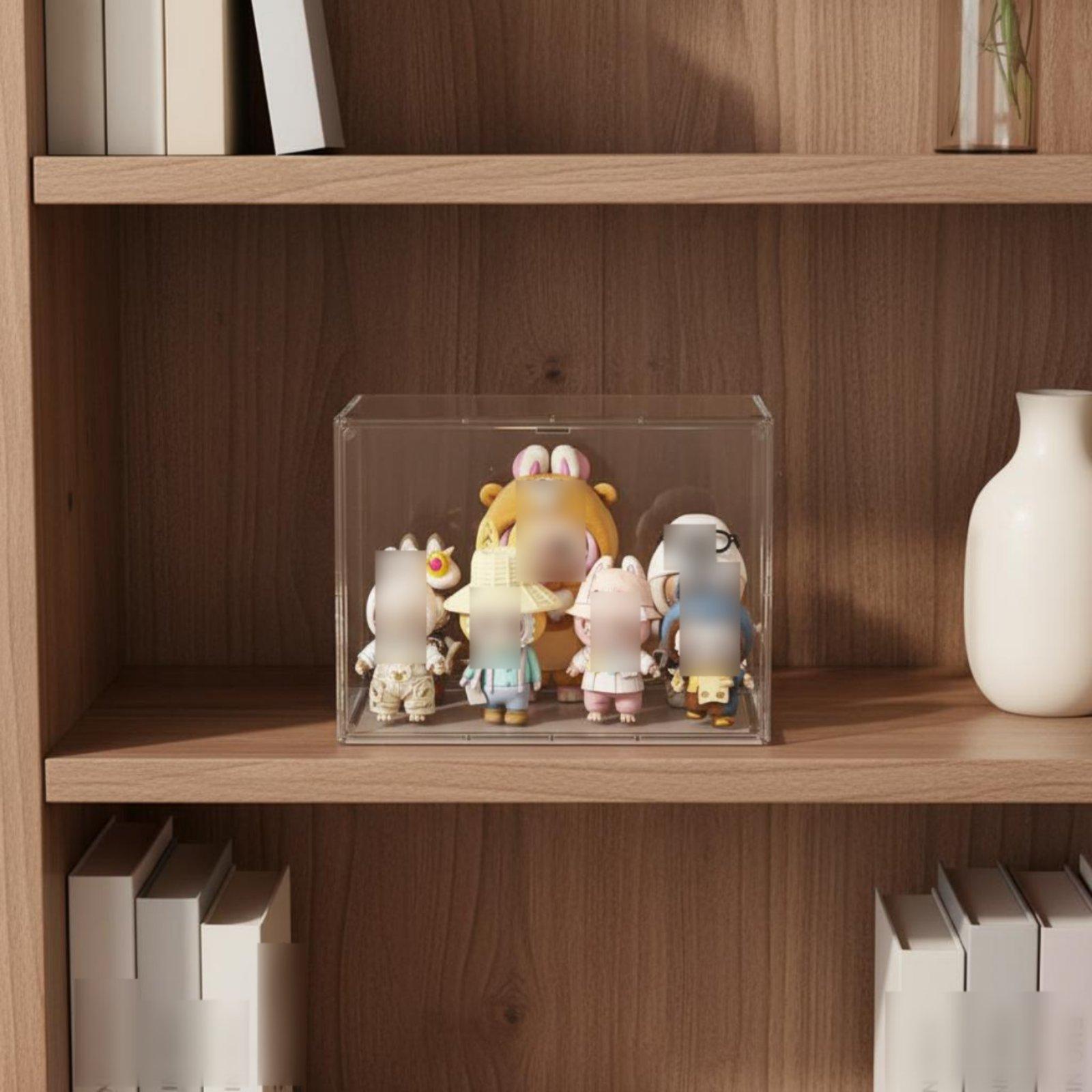 大型アクリル製ドールディスプレイ棚、取り外し可能な仕切り付き - Display Case Acrylic のレビューと価格