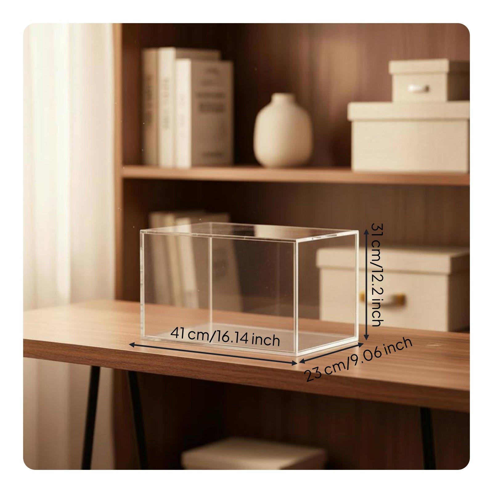大型アクリル製ドールディスプレイ棚、取り外し可能な仕切り付き - Display Case Acrylic のレビューと価格